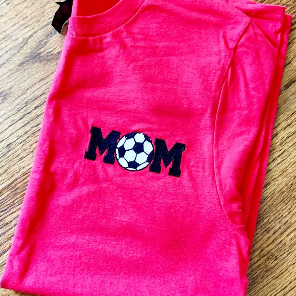 Embroidery Soccer Mom Shirt